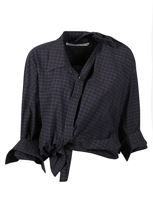 Asymmetrical striped button-up shirt ALEXANDER WANG | 1WC3251090937